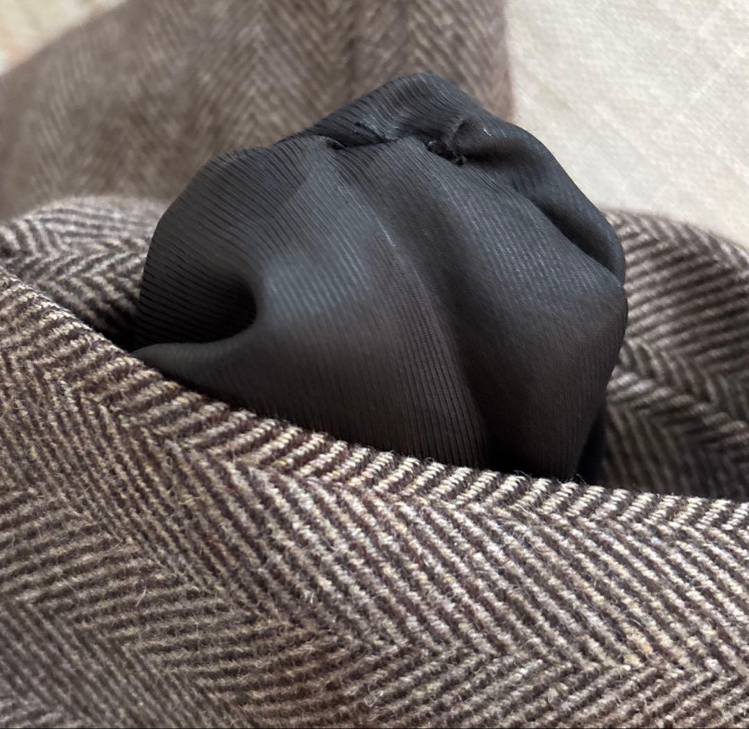 A.P.C. ヘリンボーン柄　ステンカラーコート XS