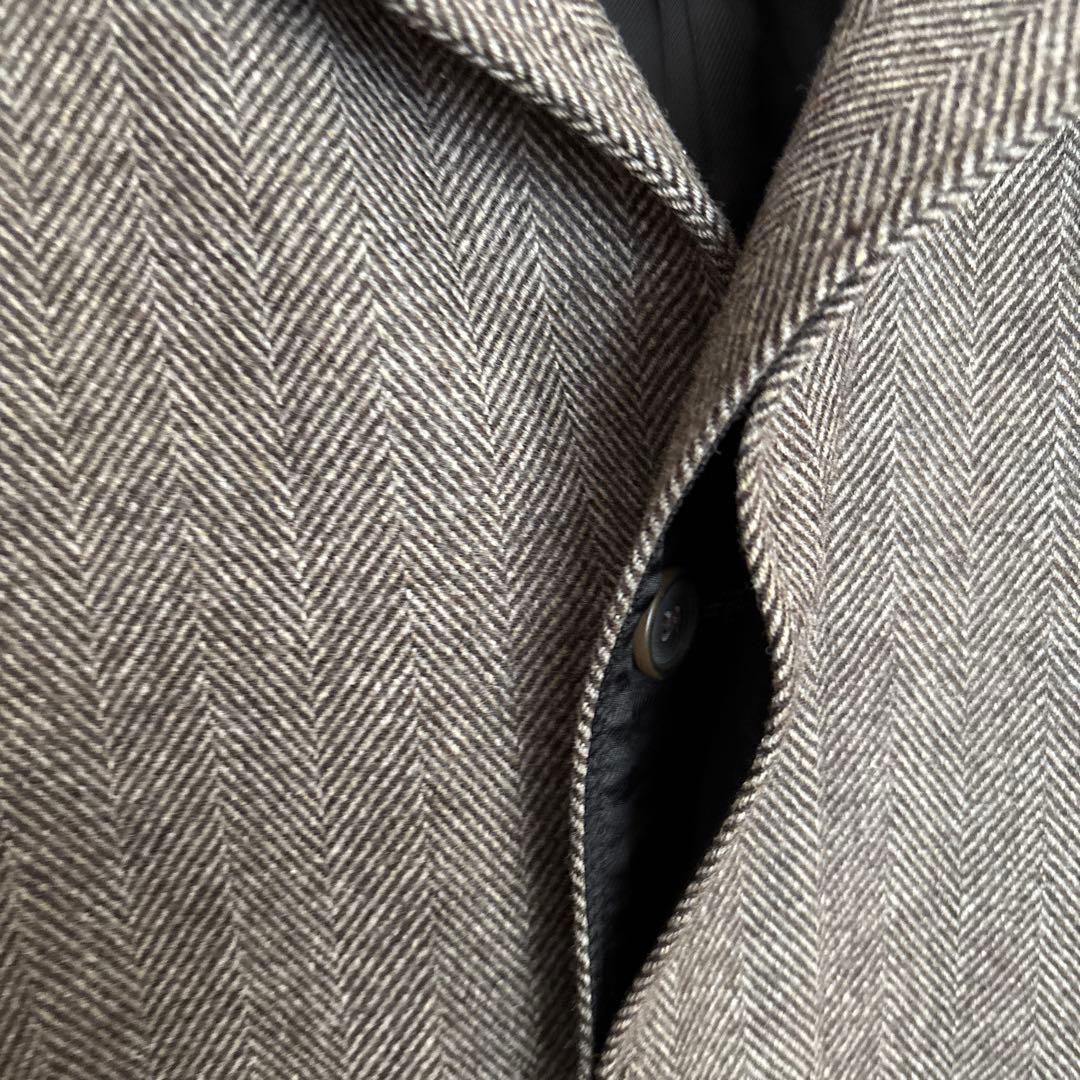 A.P.C. ヘリンボーン柄　ステンカラーコート XS