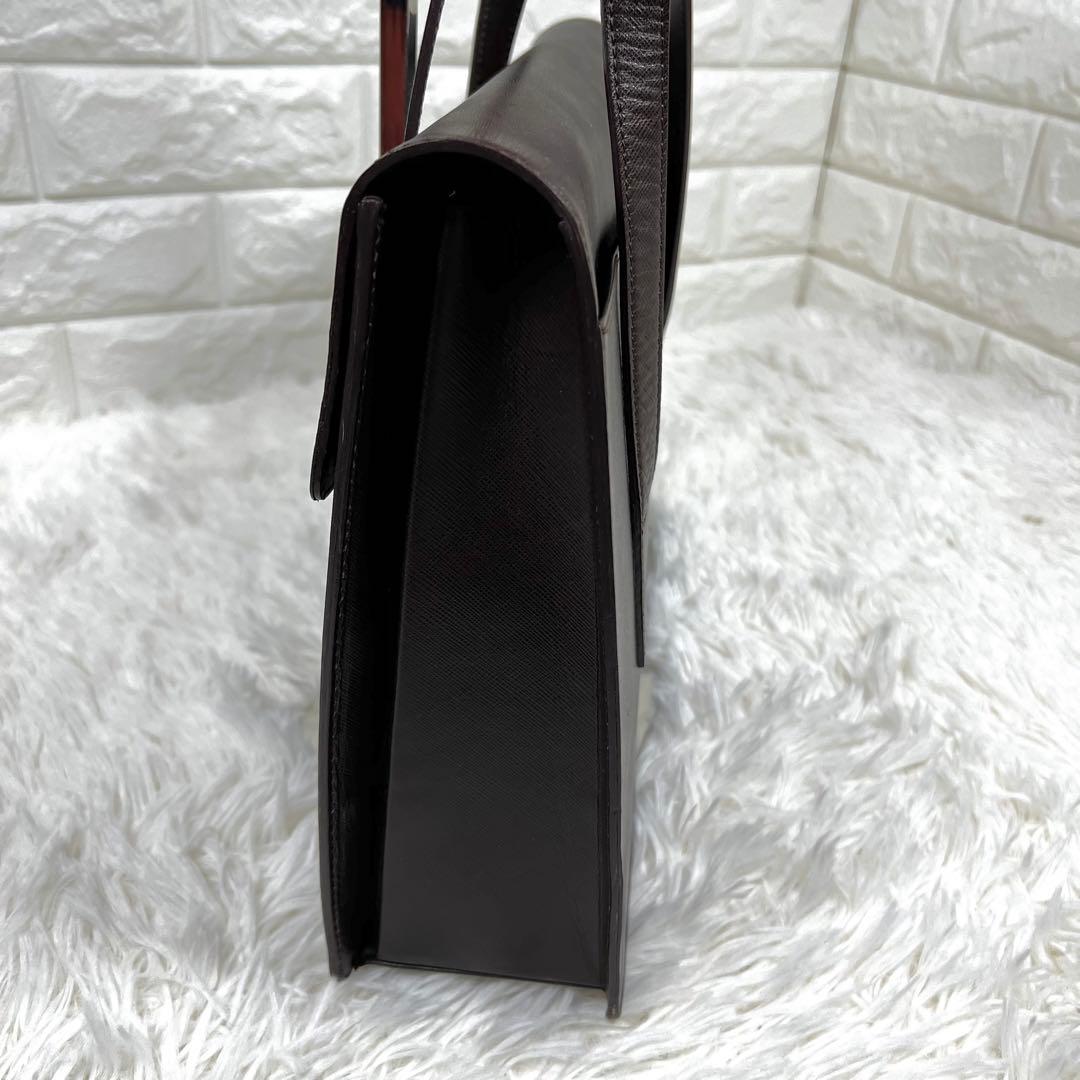 良品 バーバリー ✨ビジネスバック✨ダークブラウン A4対応