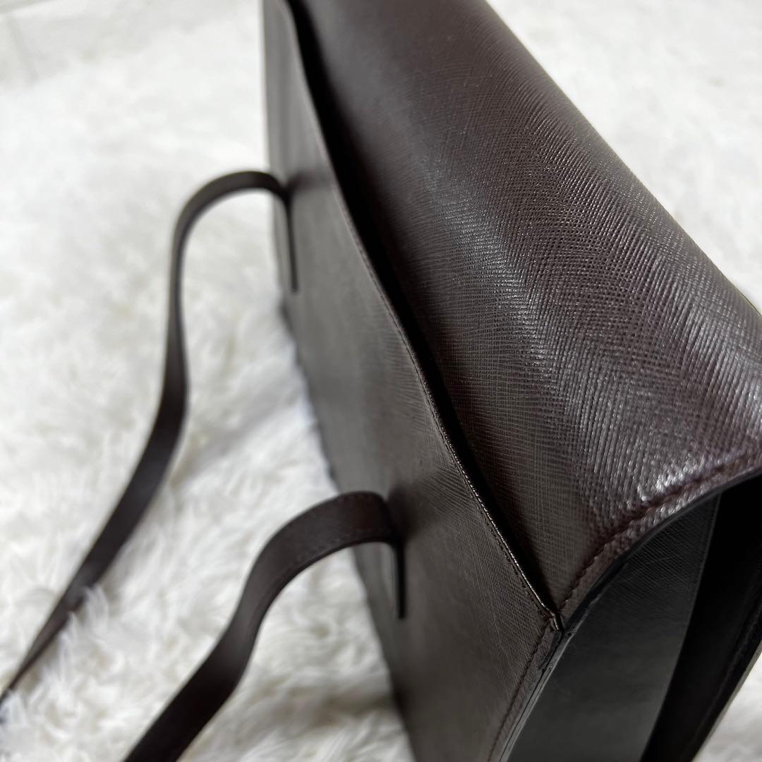 良品 バーバリー ✨ビジネスバック✨ダークブラウン A4対応