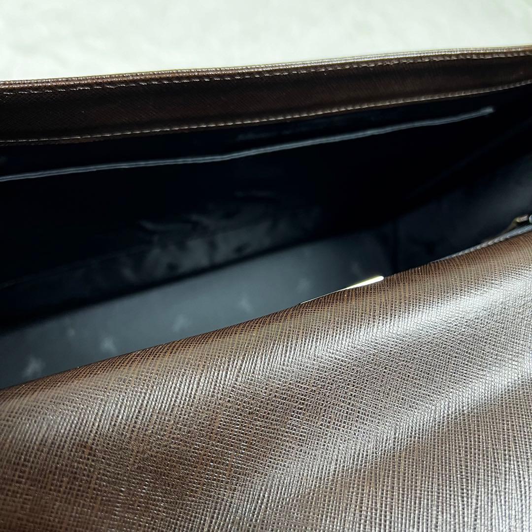 良品 バーバリー ✨ビジネスバック✨ダークブラウン A4対応