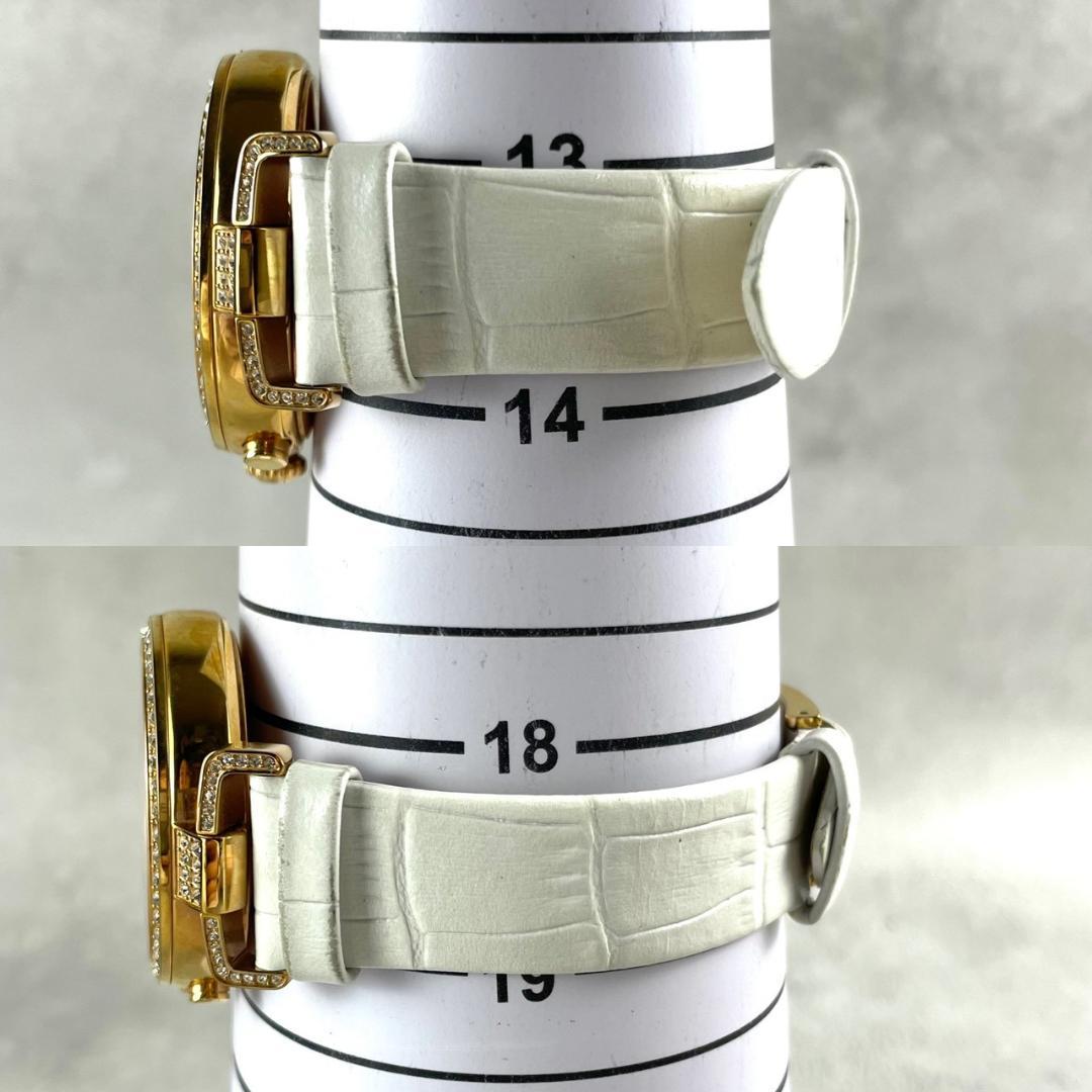 稼働品✨人気 Swarovski スワロフスキー 腕時計 ゴールド クロノグラフ