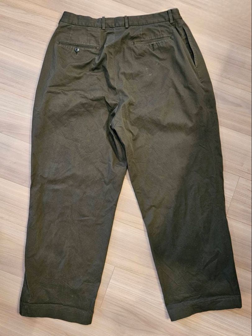 NEAT ダークオリーブ チノパン 50 タック