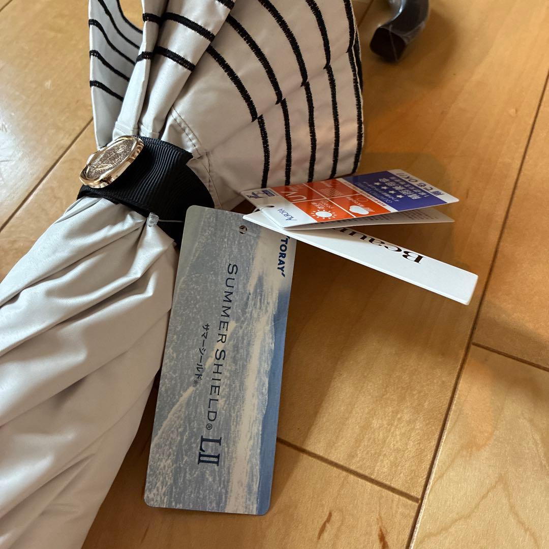 ビューランス　晴雨兼用日傘　フリルホワイト