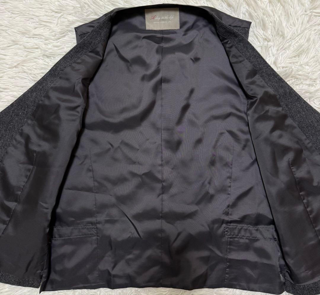 UNITED ARROWS ウールツイード　スーツセットアップ　スリーピースXL