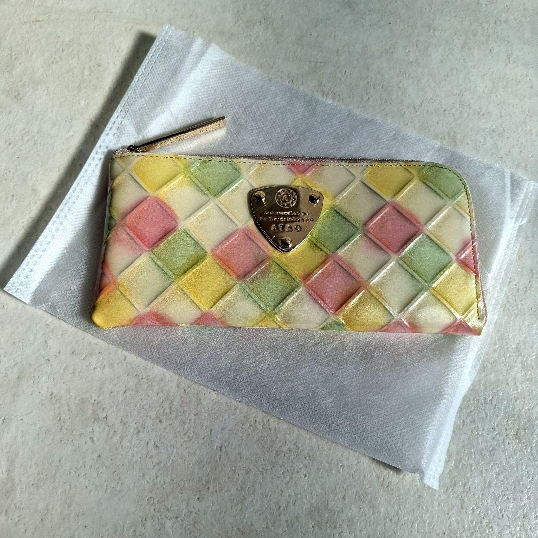 ATAO 新作 二つ折り財布 パステルカラー