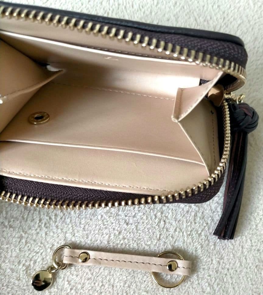 新品未使用♡土屋鞄 ガゼットコード ファスナーキーポーチ キーケース ブラウン