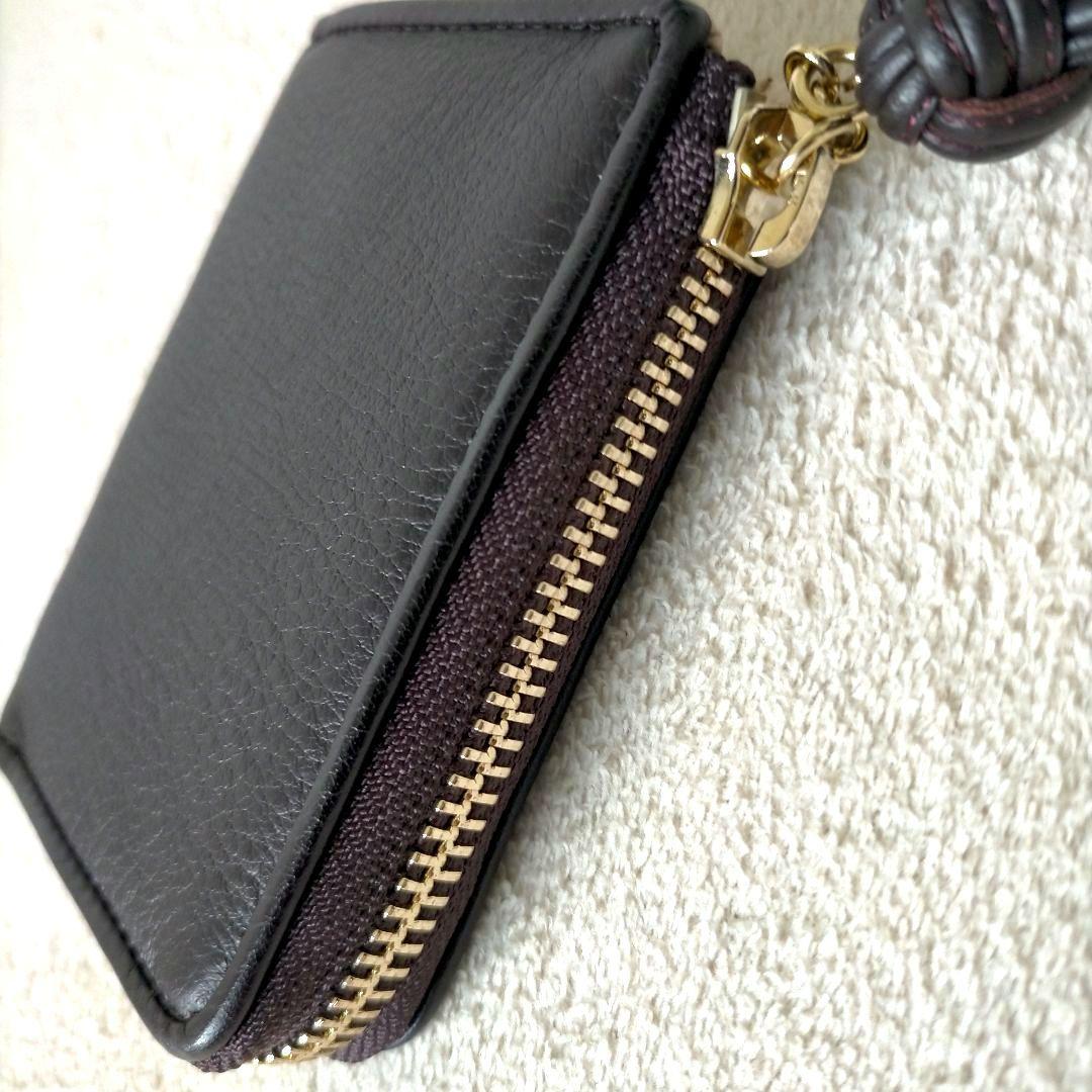 新品未使用♡土屋鞄 ガゼットコード ファスナーキーポーチ キーケース ブラウン