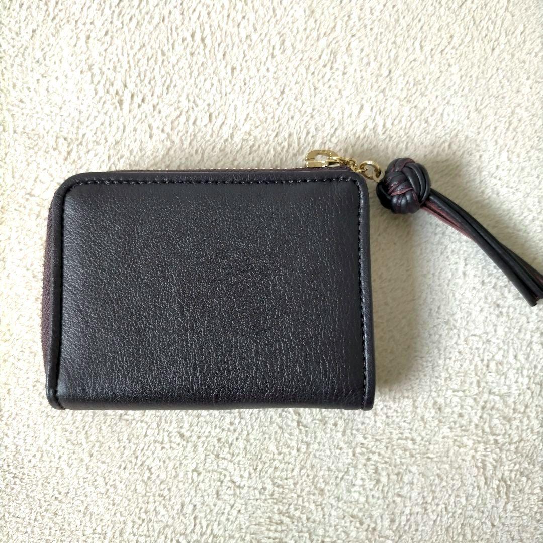 新品未使用♡土屋鞄 ガゼットコード ファスナーキーポーチ キーケース ブラウン