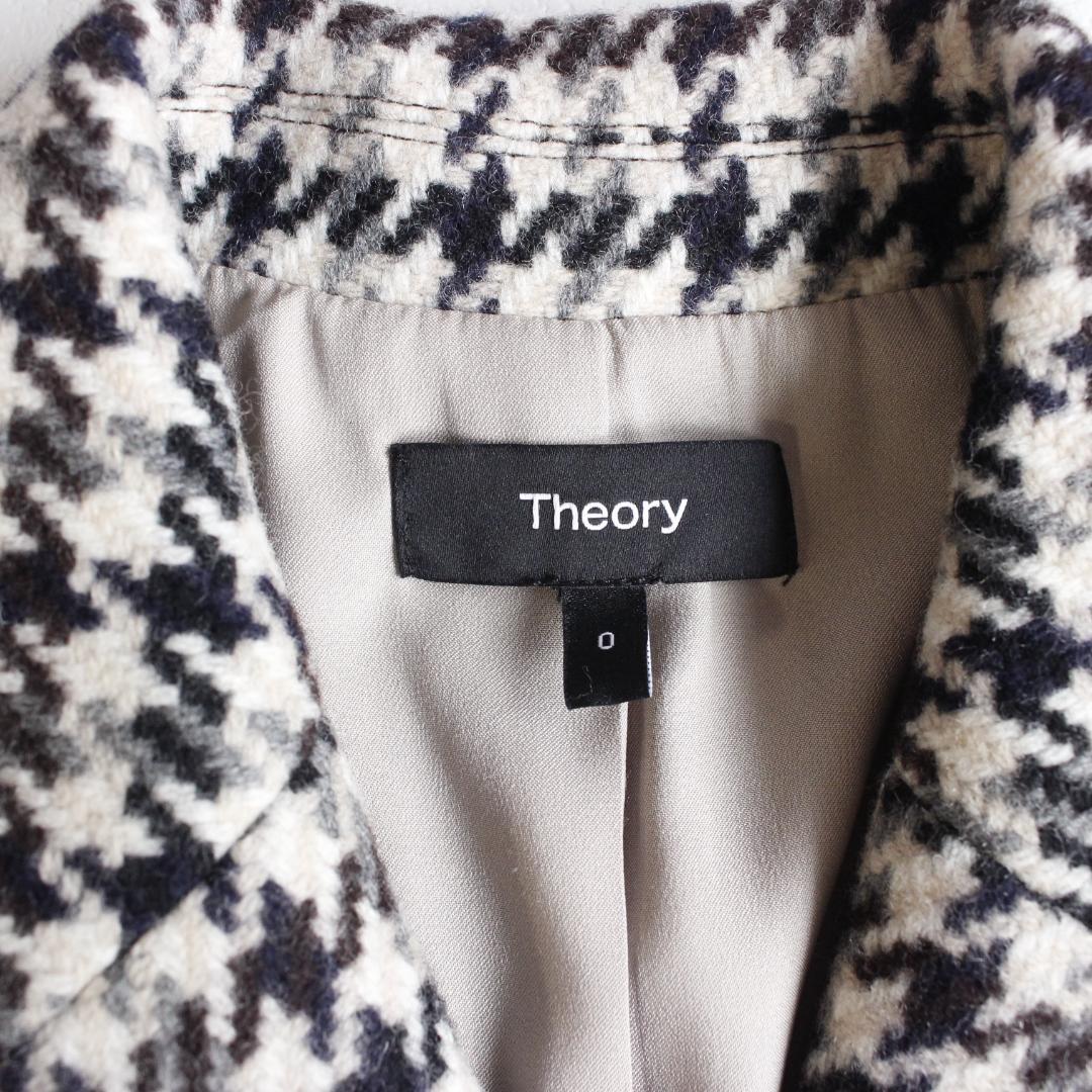 Theory Square DB JKT テーラードジャケット Sサイズ 千鳥柄