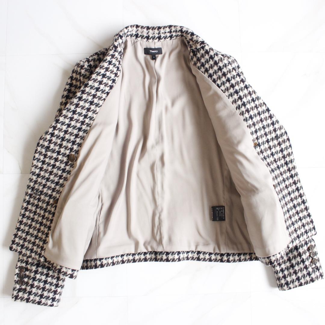Theory Square DB JKT テーラードジャケット Sサイズ 千鳥柄