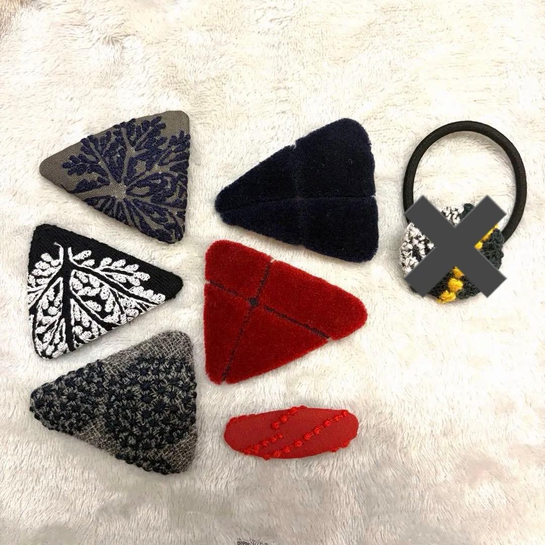 空もよう　ミナペルホネン ヘアゴム　パッチンピン