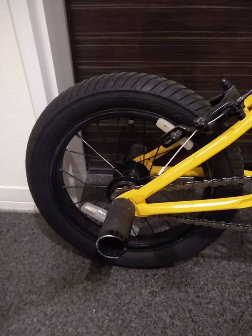 【かつりん】幼児用BMX自転車 イエロー