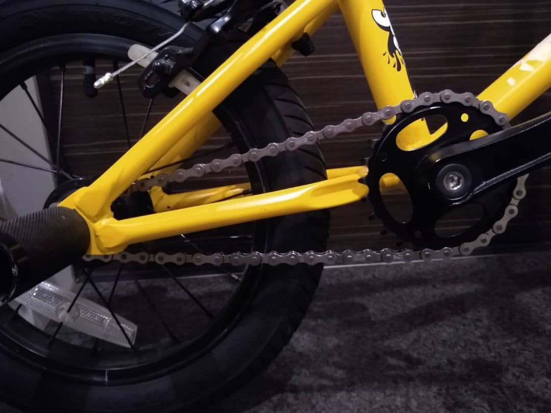 【かつりん】幼児用BMX自転車 イエロー