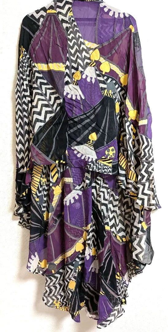 ツモリチサト　テント柄　ワンピース　パープル