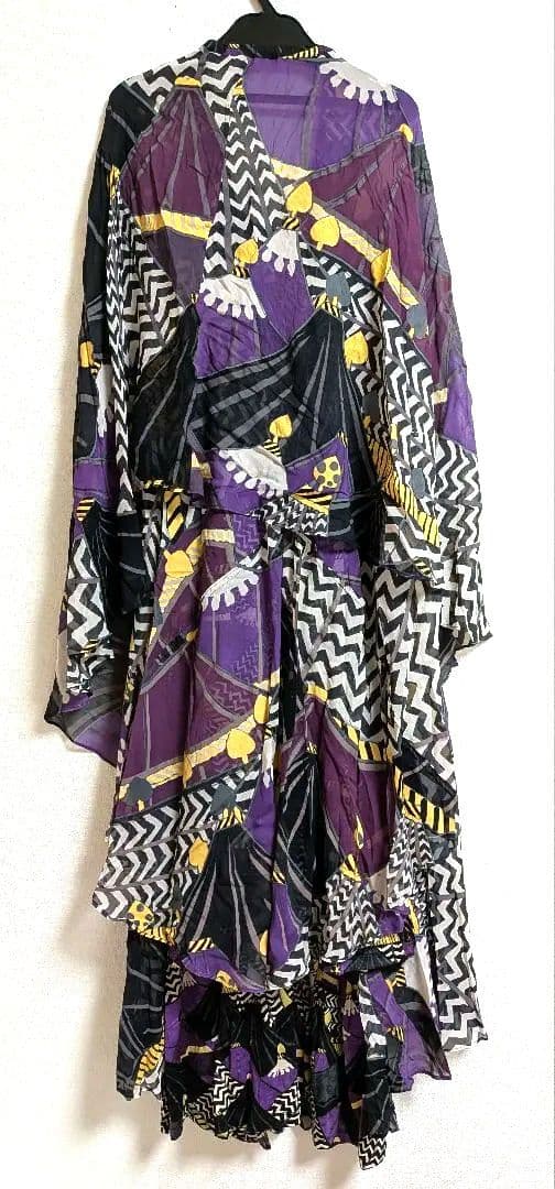 ツモリチサト　テント柄　ワンピース　パープル