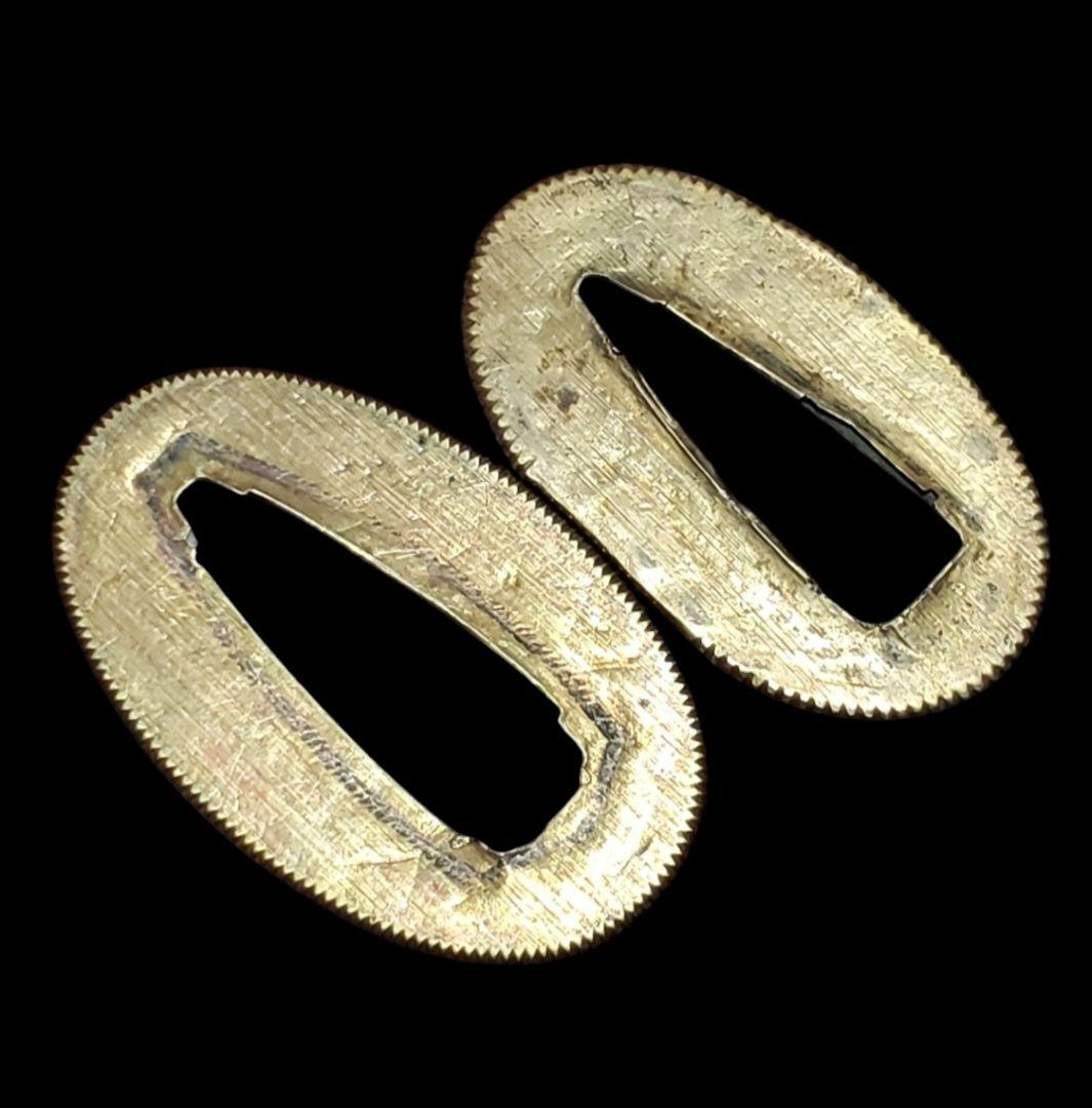 状態の良い金着せ切羽。二枚一組