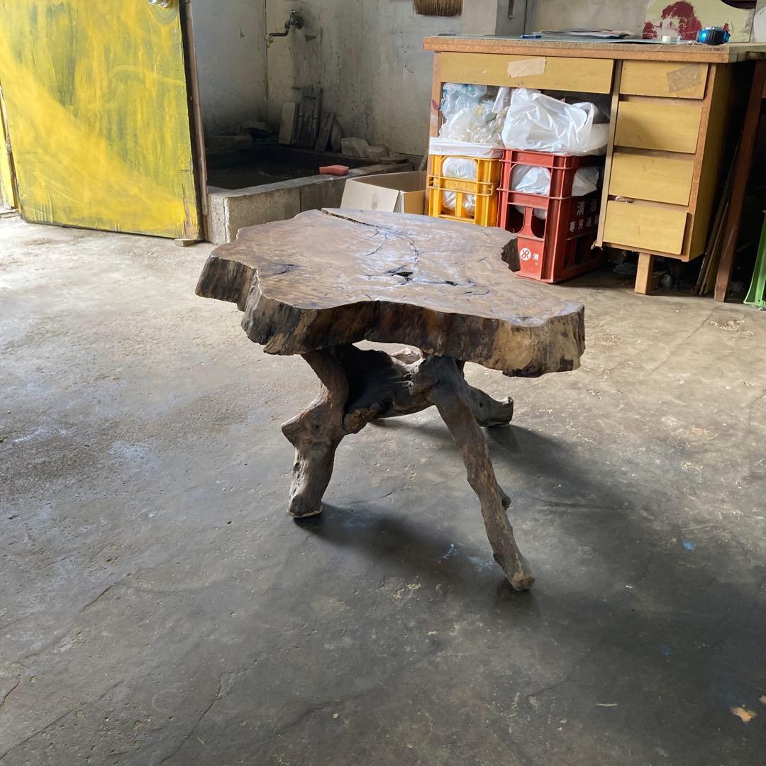 m*o様 引き取り歓迎 流木脚のテーブル 天然木 一枚板 ナチュラル