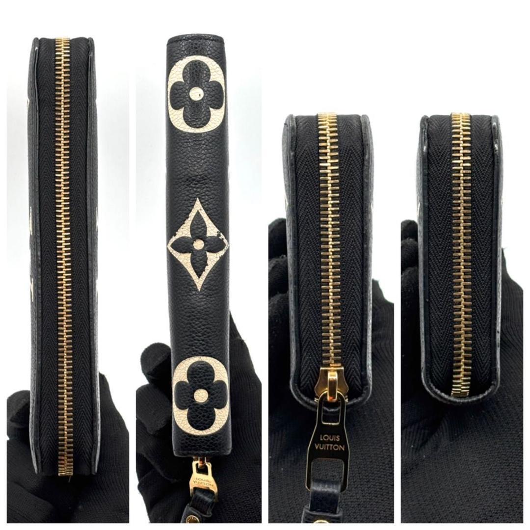 最新型 ルイヴィトン モノグラム ジャイアント ジッピーウォレット 黒 白