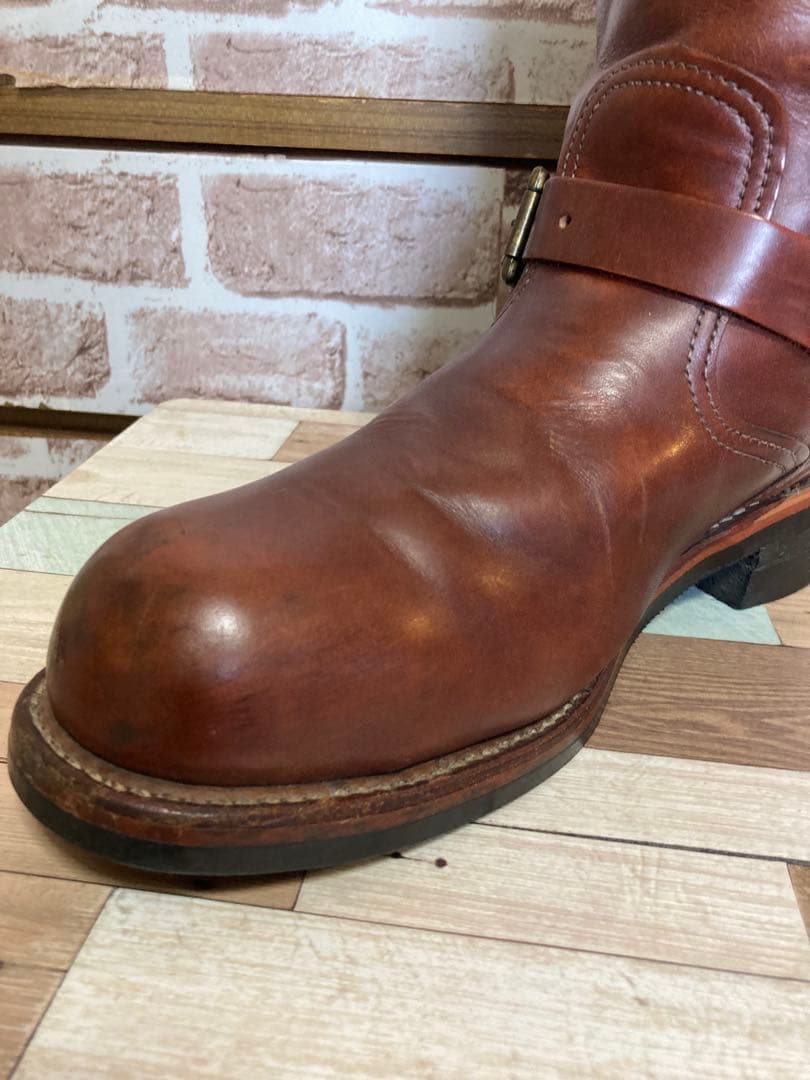 Chippewa黒タグエンジニアブーツコードバン赤茶バーガンディー10E