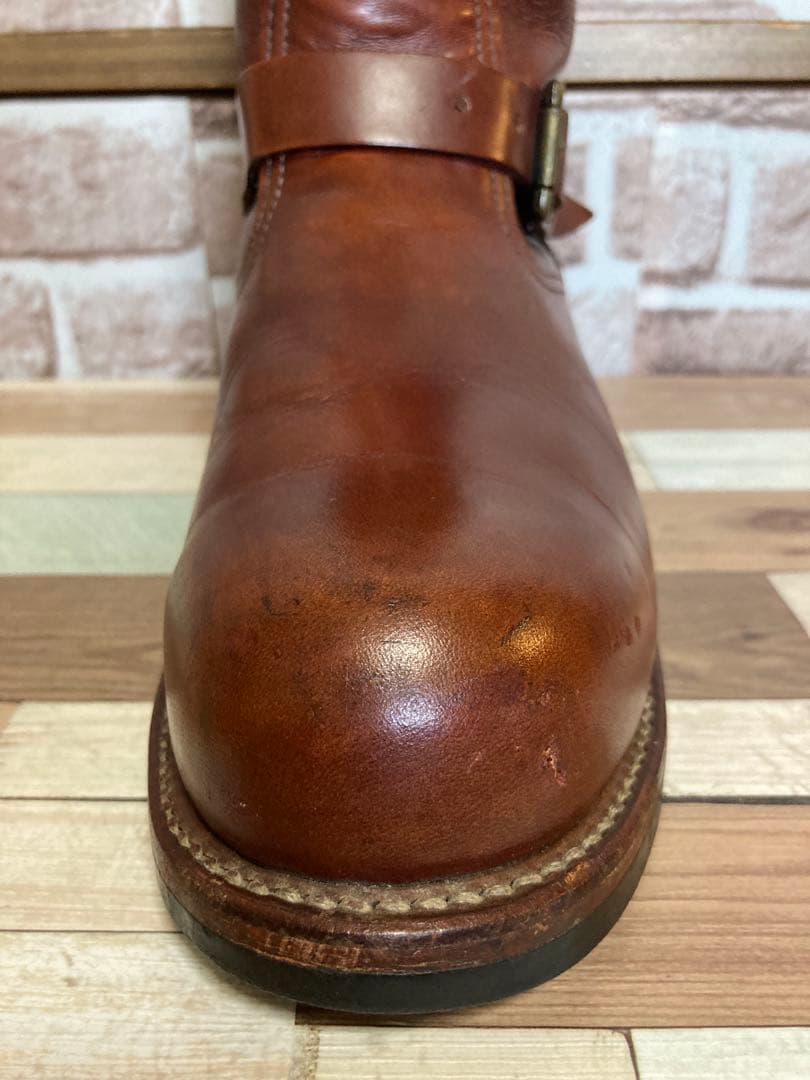 Chippewa黒タグエンジニアブーツコードバン赤茶バーガンディー10E