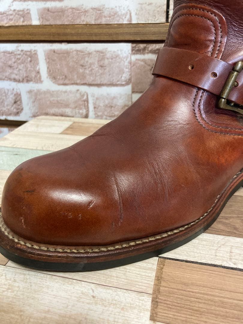Chippewa黒タグエンジニアブーツコードバン赤茶バーガンディー10E