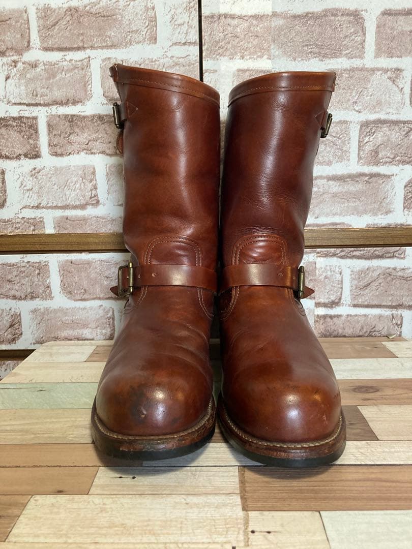 Chippewa黒タグエンジニアブーツコードバン赤茶バーガンディー10E