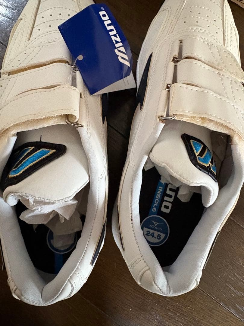 ☆レア商品☆Mizuno トレーニングシューズ ホワイト/ネイビー