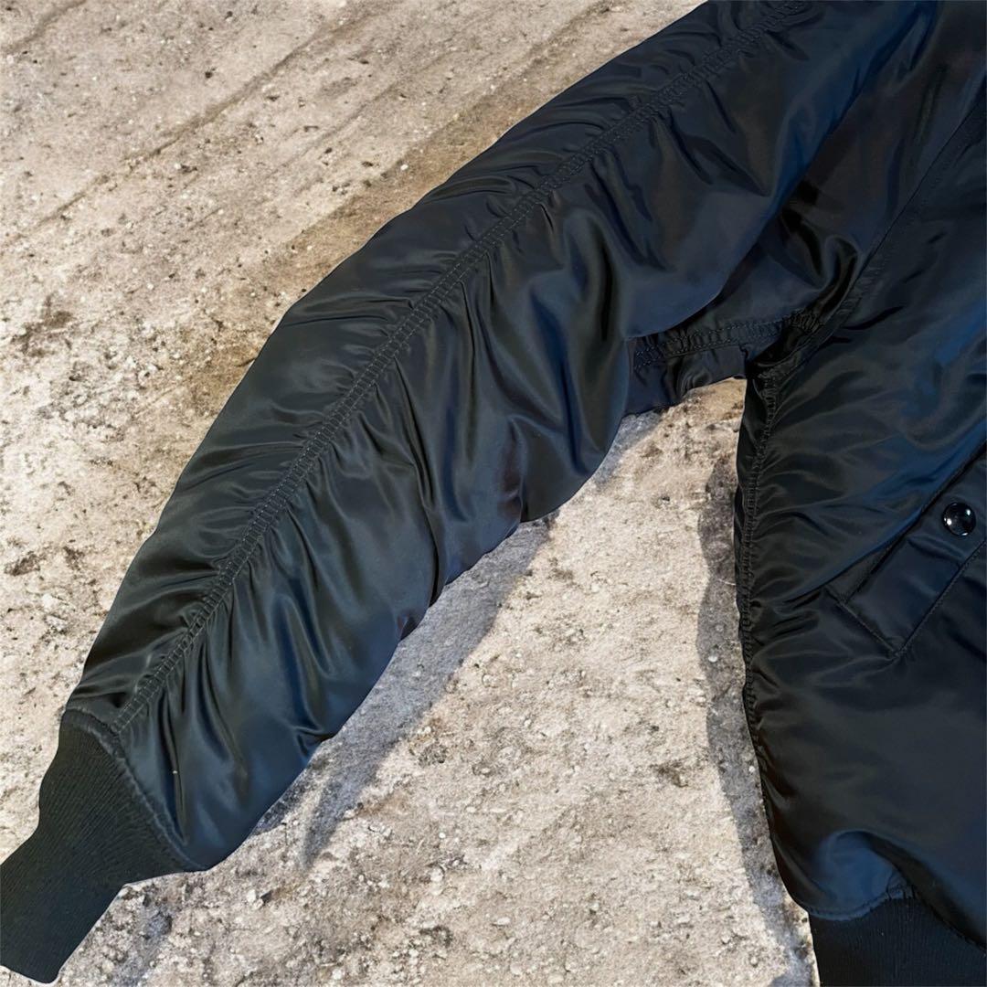 ALPHA N-2B フライトジャケット M 黒 ファー着脱可能 アルファ