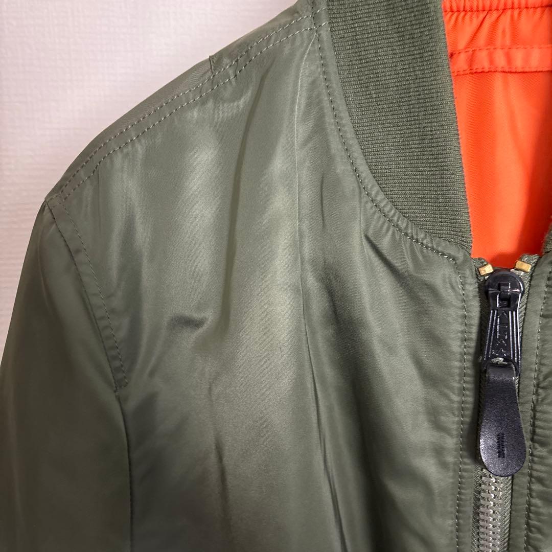 【美品】ALPHA アルファ　MA-1フライトジャケット ブルゾン