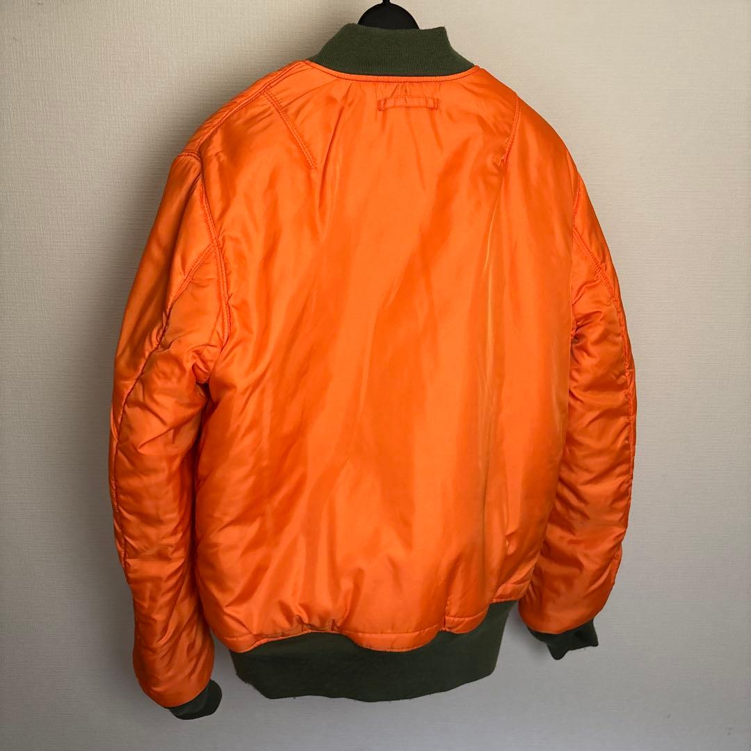 【美品】ALPHA アルファ　MA-1フライトジャケット ブルゾン