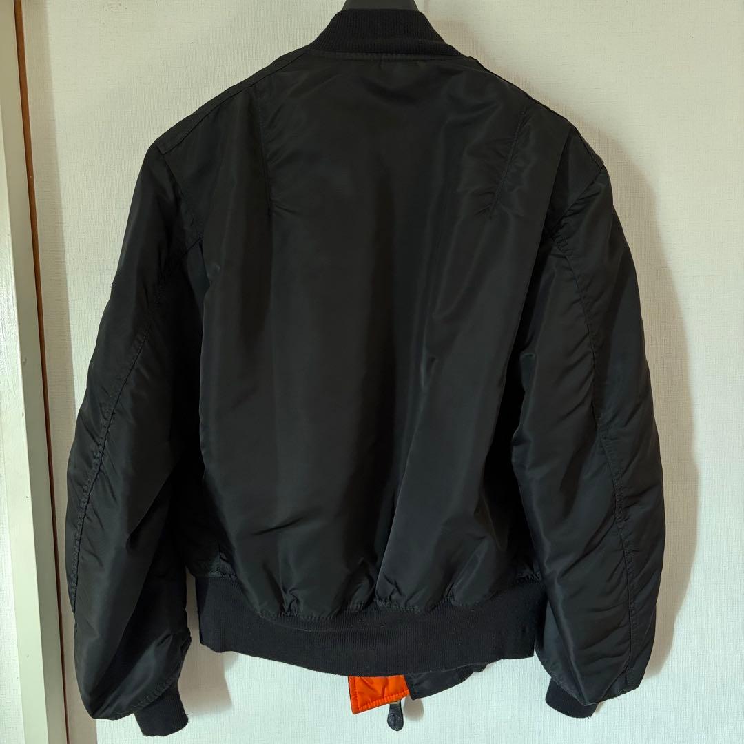 ALPHA INDUSTRIES MA-1 黒 旧ロゴ made in USA