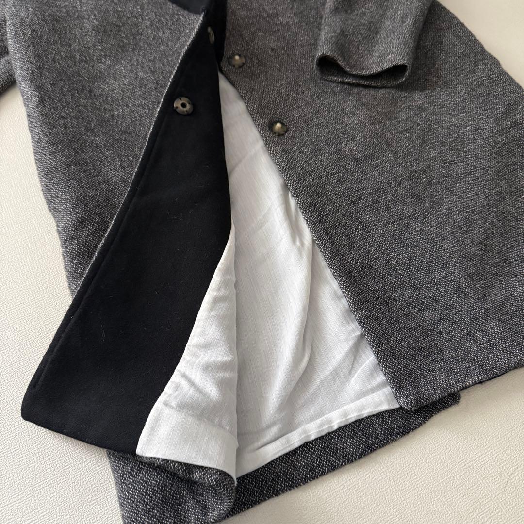 【最安値✨】イタリア製　TELA チェスターコート　バイカラー　38 ツイード