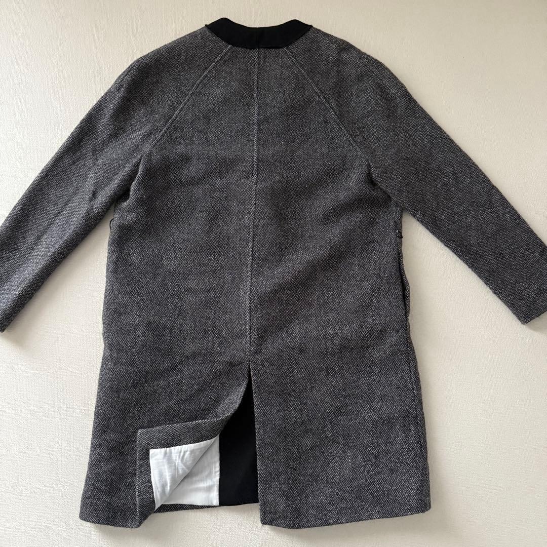 【最安値✨】イタリア製　TELA チェスターコート　バイカラー　38 ツイード