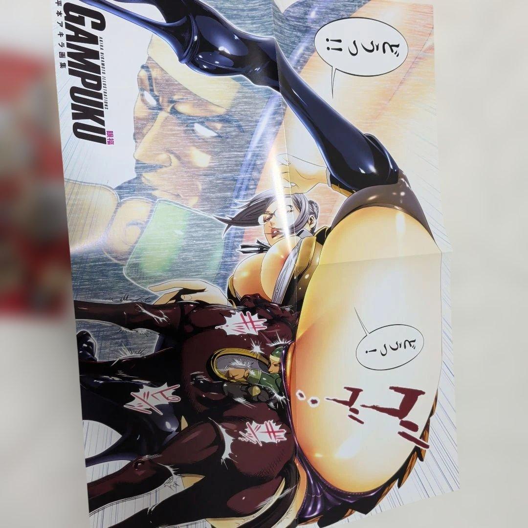 美品　帯付き　ポスター付き　GAMPUKU 眼福 平本アキラ画集