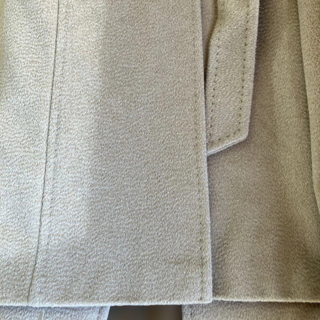 極美品MaxMaraマニュエラ ロングコート白タグキャメル100 XS 34