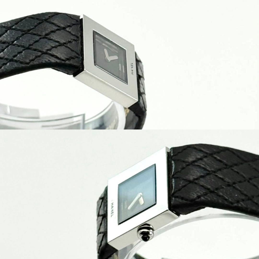 シャネル　マトラッセ　時計　レディース　ブラック　キルティング　付属品有り