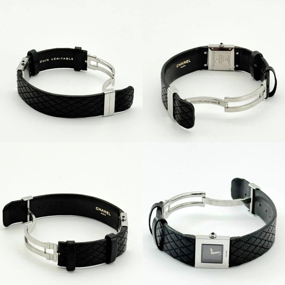 シャネル　マトラッセ　時計　レディース　ブラック　キルティング　付属品有り