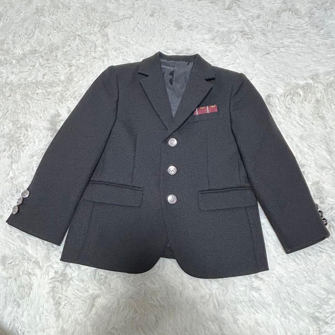 美品　ワルツバイビームスデザイン　フォーマル　キッズ　スーツ　銀ボタン　男の子