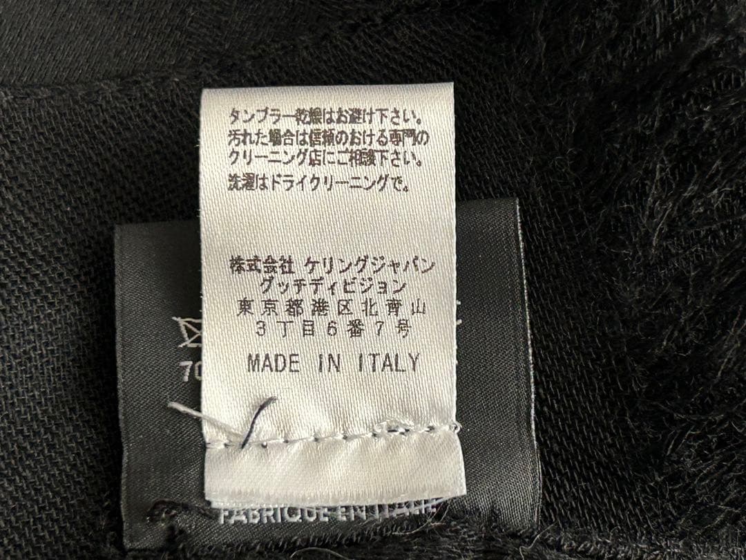 GUCCI GG柄 ストール 大判 ブラック