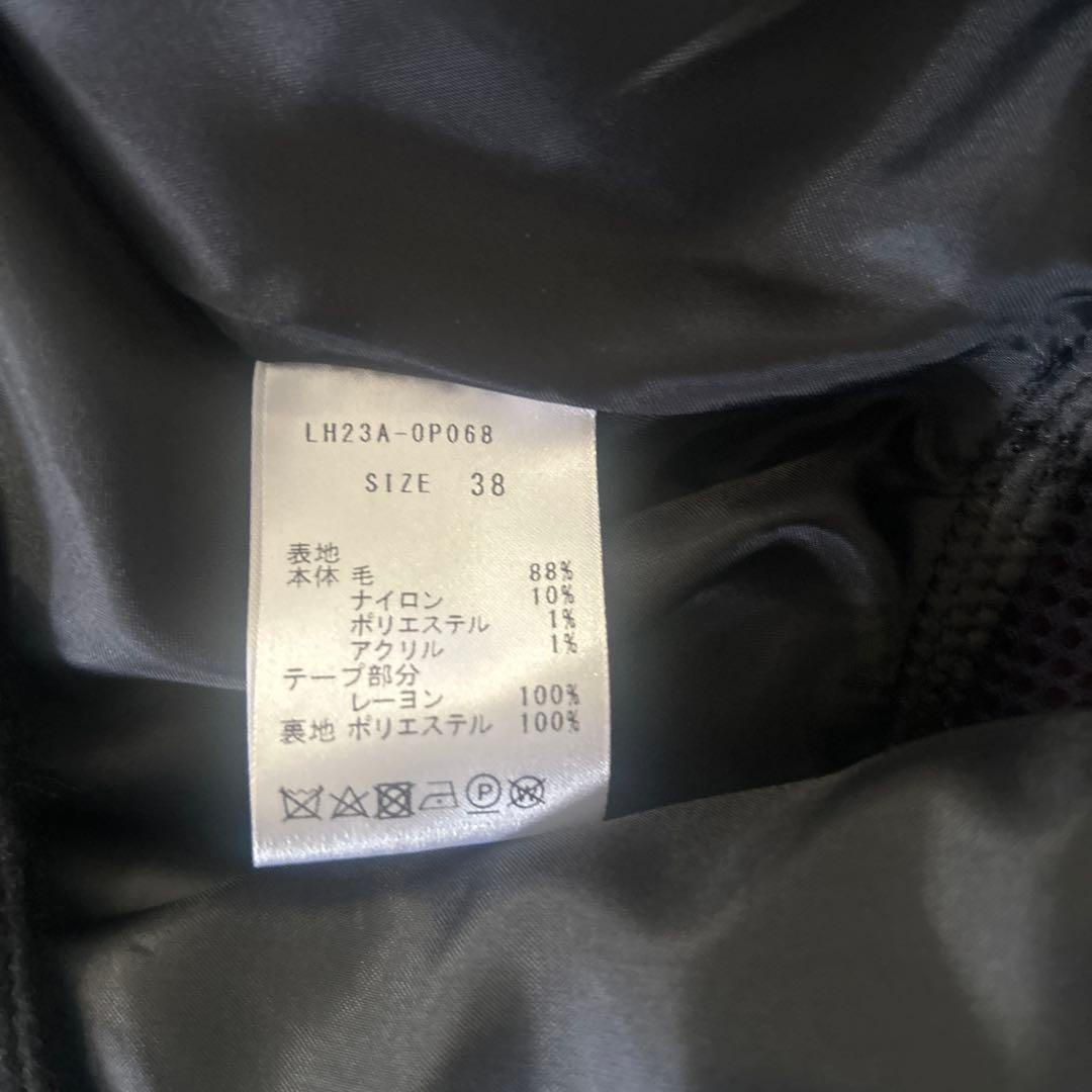 LOHEN フランネルバイカラーオールインワン38ブラック