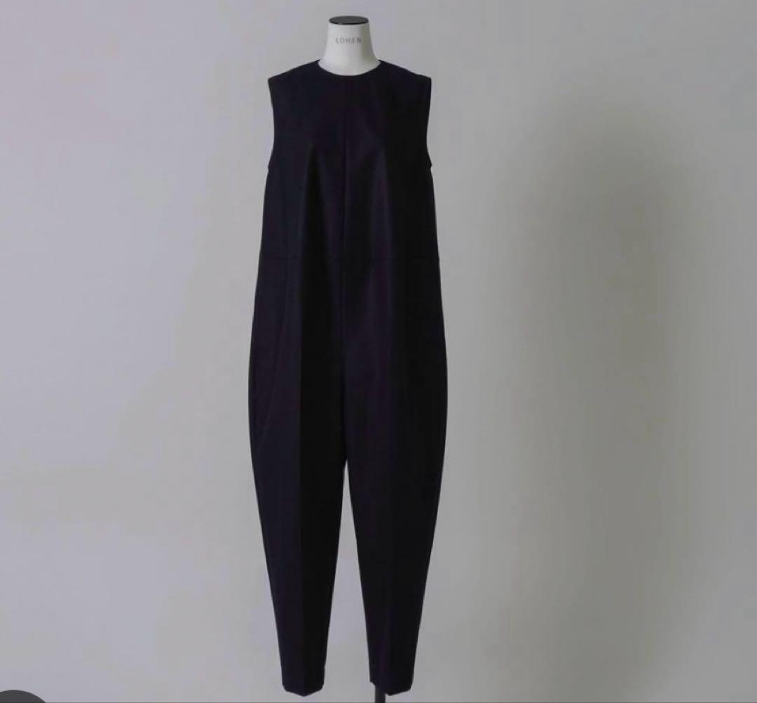 LOHEN フランネルバイカラーオールインワン38ブラック