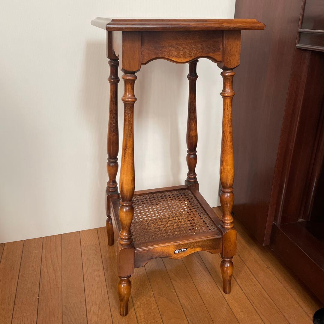 カリモク サイドテーブル 花台 電話台