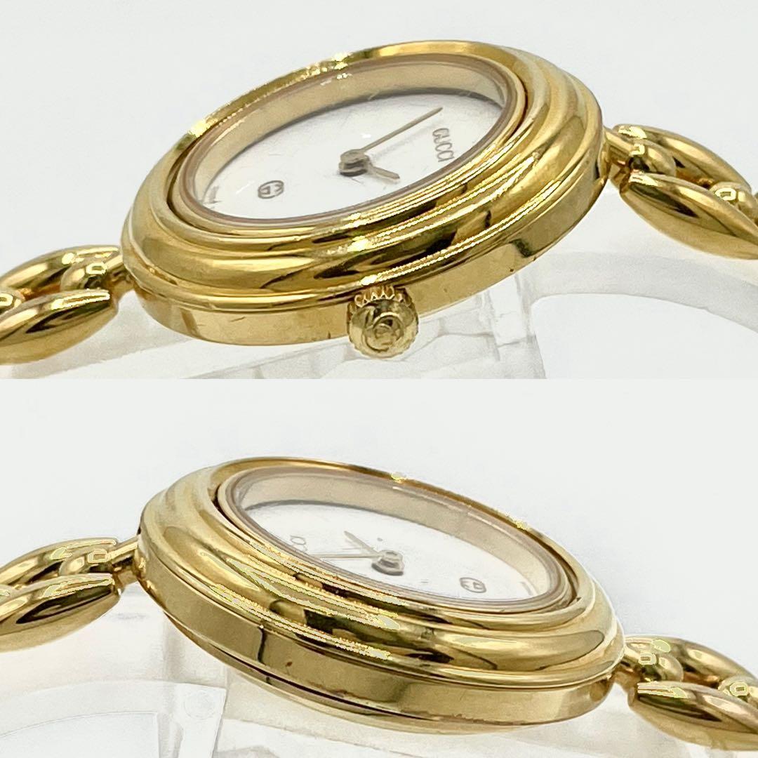 【稼働/新品電池】グッチ 11/12 チェンジベゼル 6色 白文字盤 腕時計