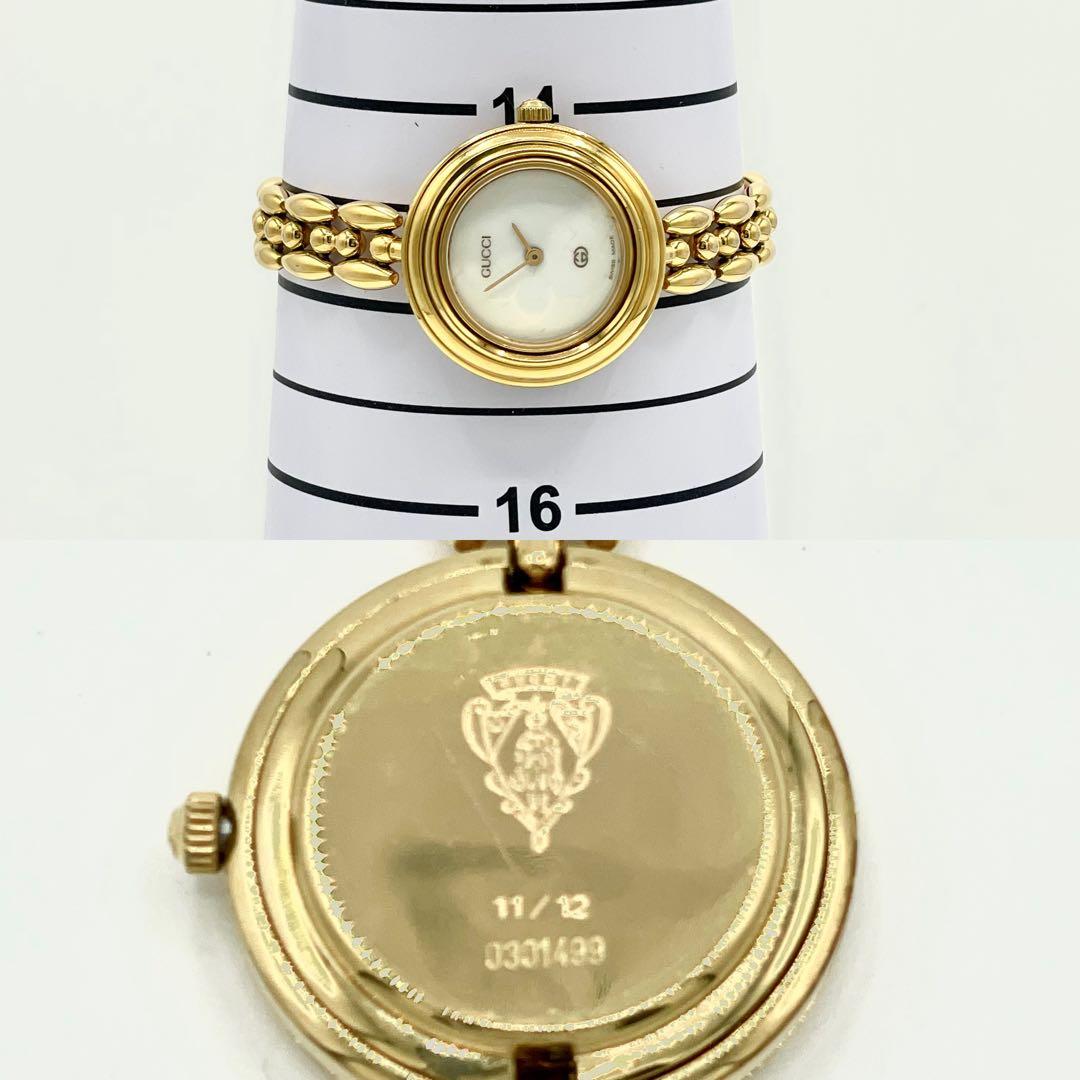 【稼働/新品電池】グッチ 11/12 チェンジベゼル 6色 白文字盤 腕時計