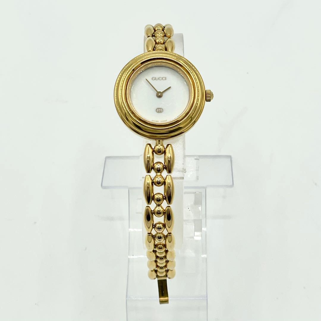 【稼働/新品電池】グッチ 11/12 チェンジベゼル 6色 白文字盤 腕時計