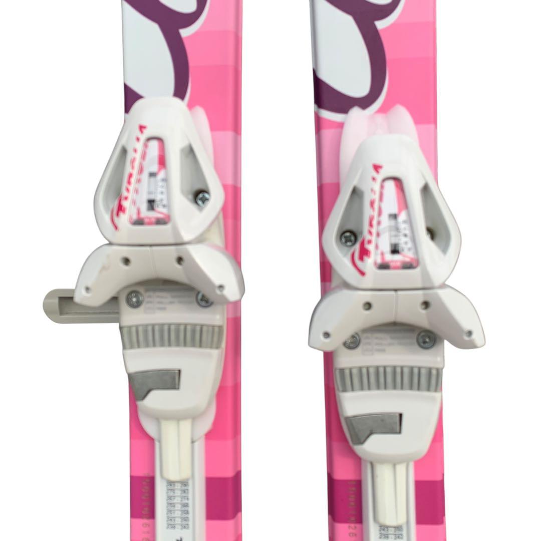 KAZAMA159cmレディーススキーブーツ22.5〜23.5cmストックセット