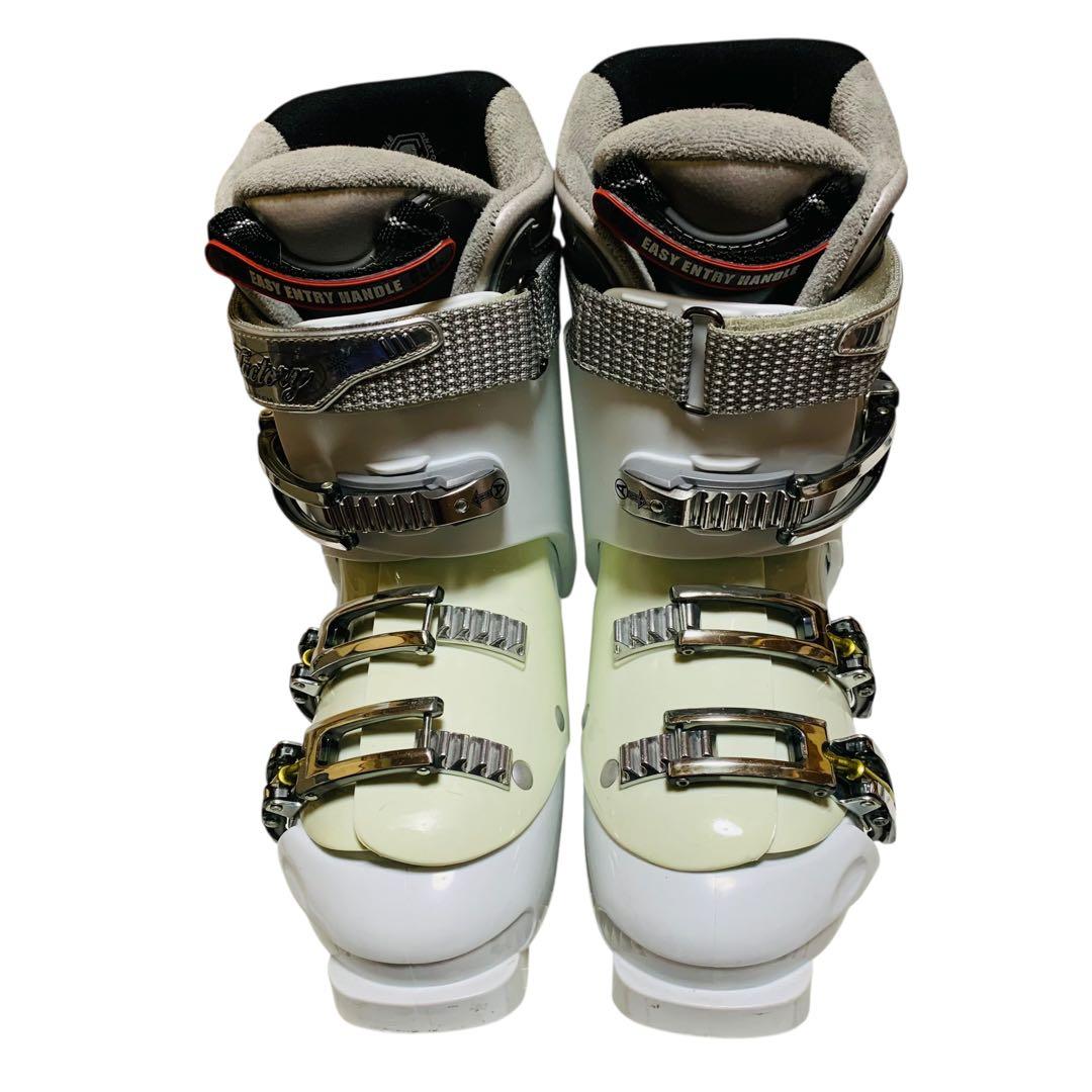 KAZAMA159cmレディーススキーブーツ22.5〜23.5cmストックセット