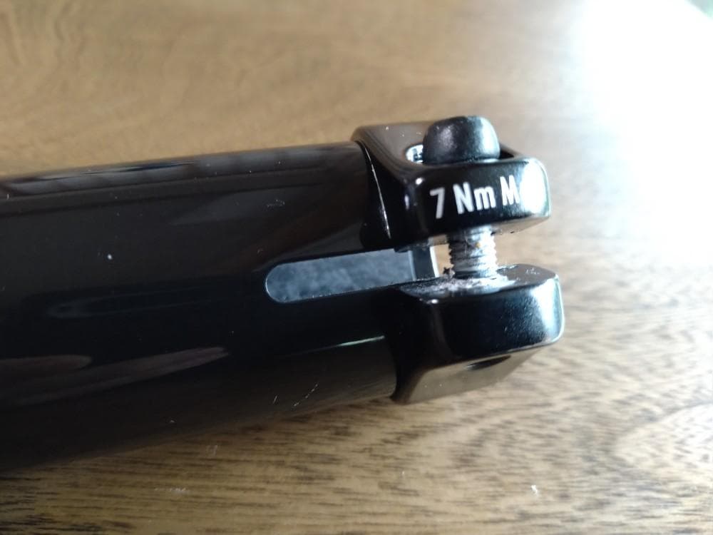 TREK新車外しBontrager カーボンシートマスキャップ135mm