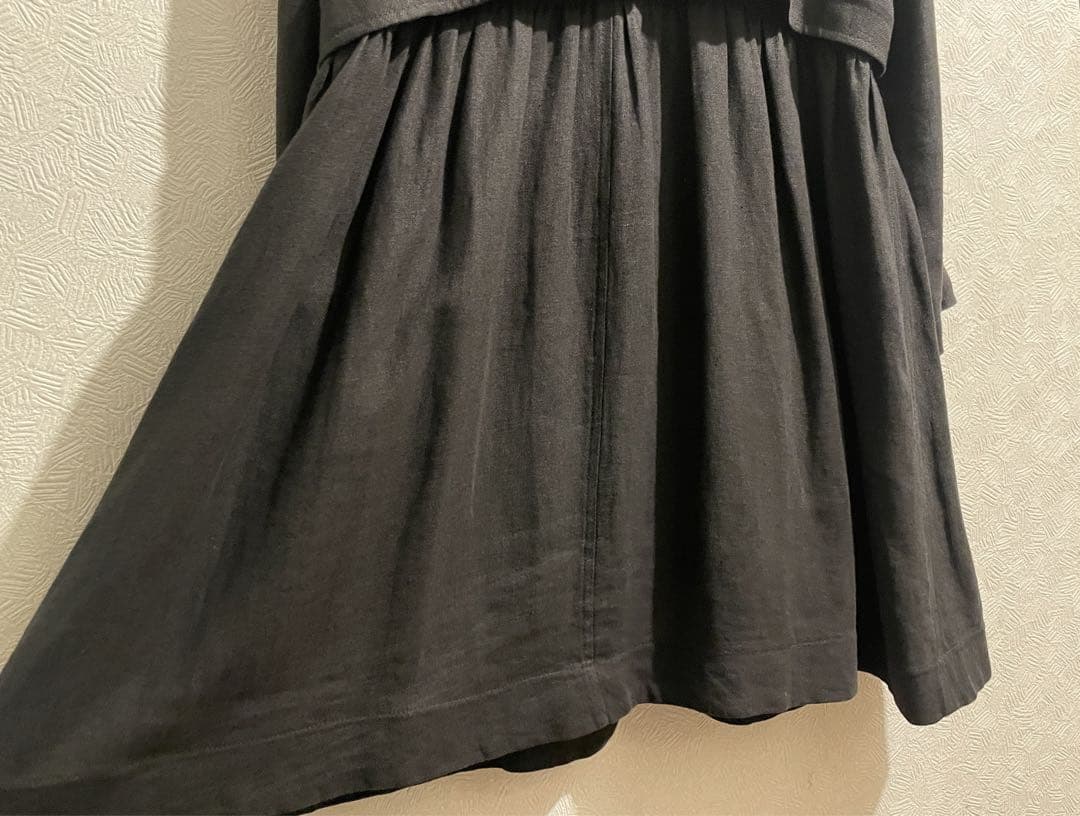 イタリア製 FENDI リネン トレンチ コート / フェンディ フレア